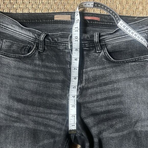 Anthropologie Pilcro Jeans Slim Boyfriend Distressed Black Wash 31 Grunge - Picture 6 of 7